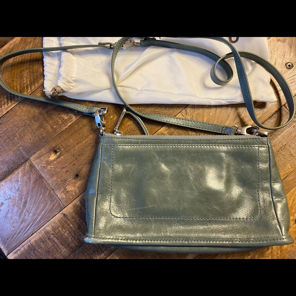 Hobo Sage leather crossbody purse